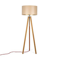 STEHLEUCHTE Skandinavisch 50/150/50 cm  - Eichefarben/Beige, MODERN, Naturmaterialien/Holz (50/150/50cm)