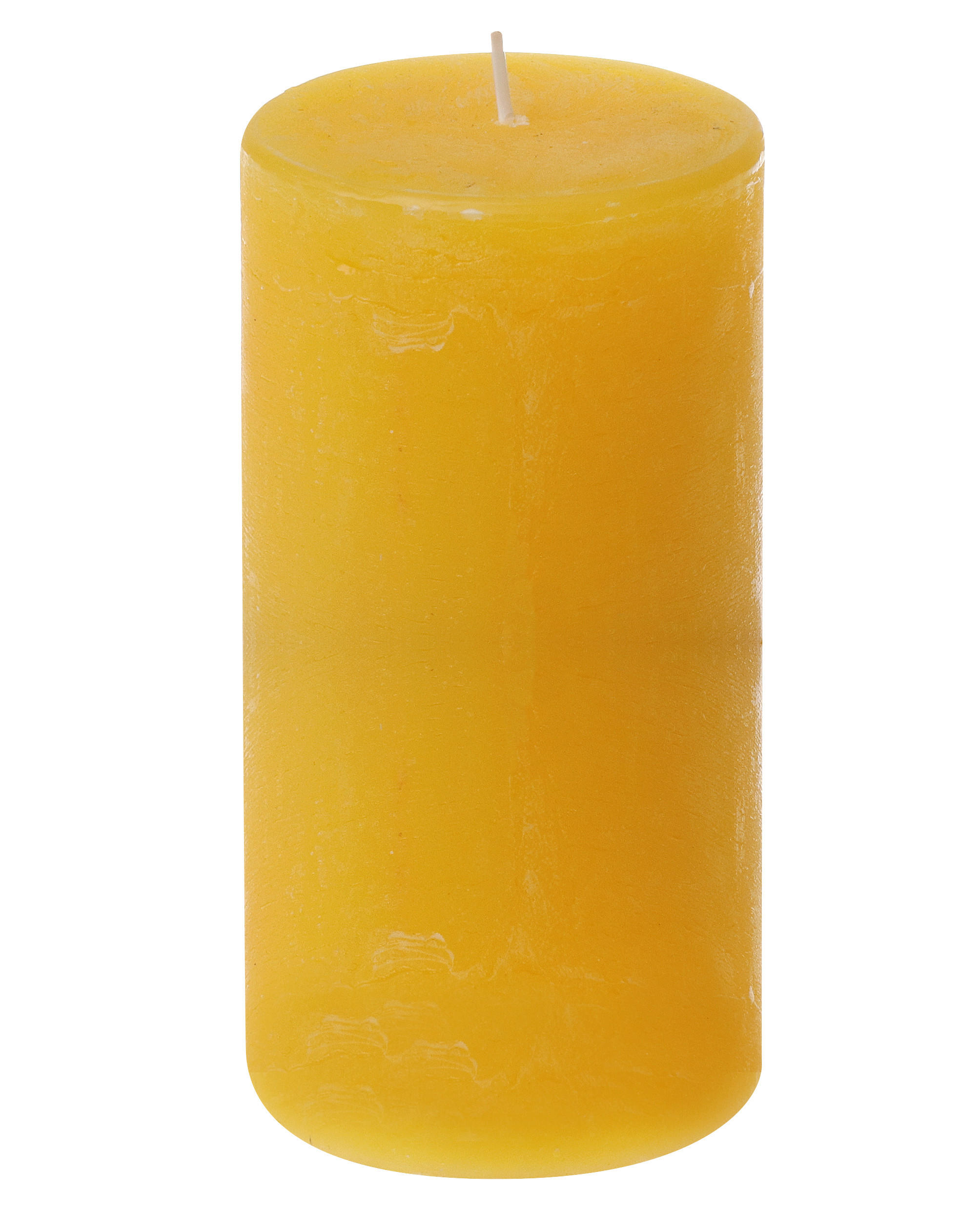 STUMPENKERZE  - Gelb, Basics (7,8/15cm)