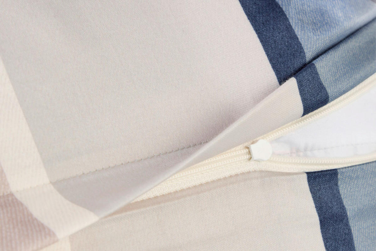 WENDEBETTWÄSCHE 2-teilig Makosatin 135/200 cm  - Blau, Design, Textil (135/200cm) - Joop!