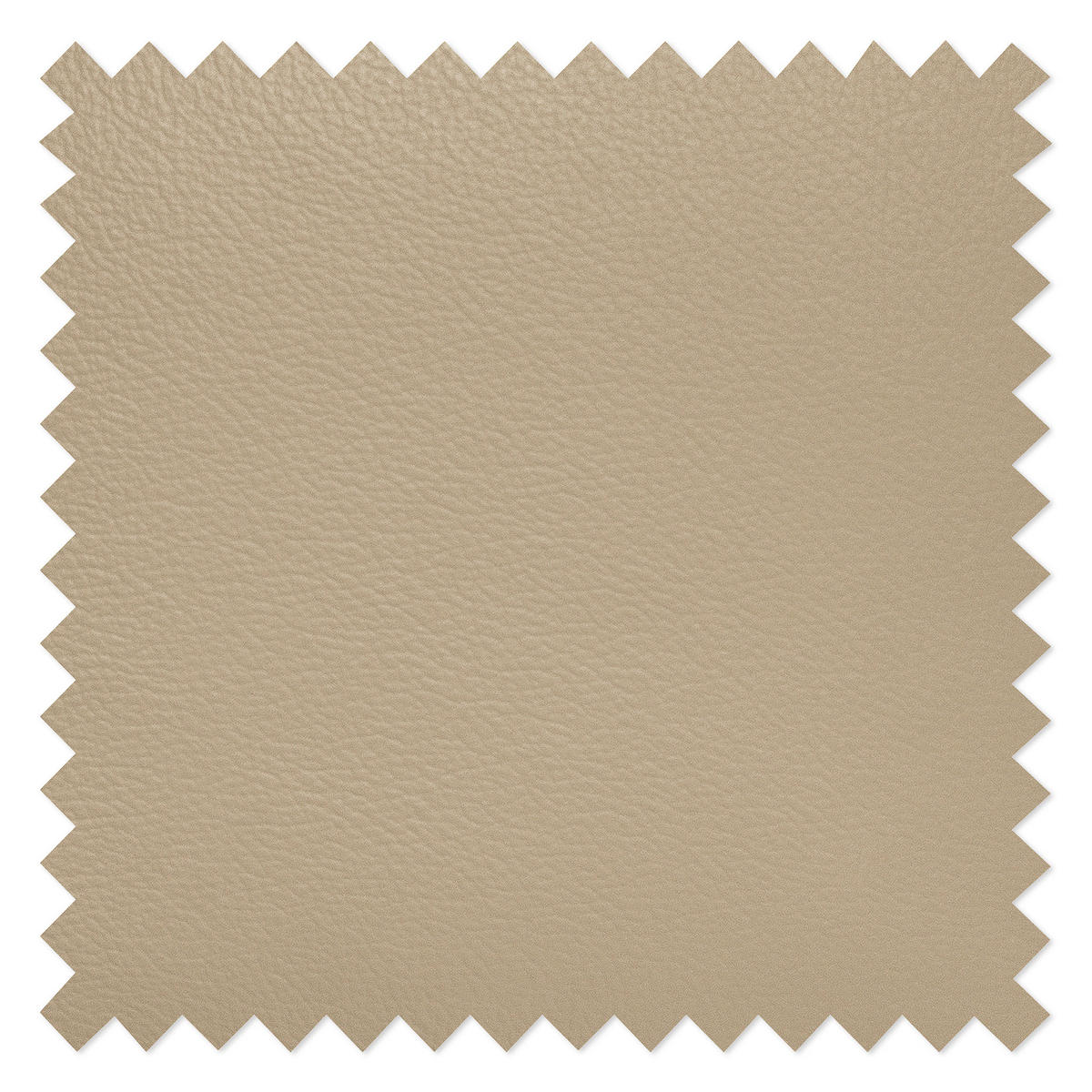 ECKSOFA in Lederlook Echtleder Beige  - Chromfarben/Beige, Design, Leder/Textil (208/245cm) - Livetastic