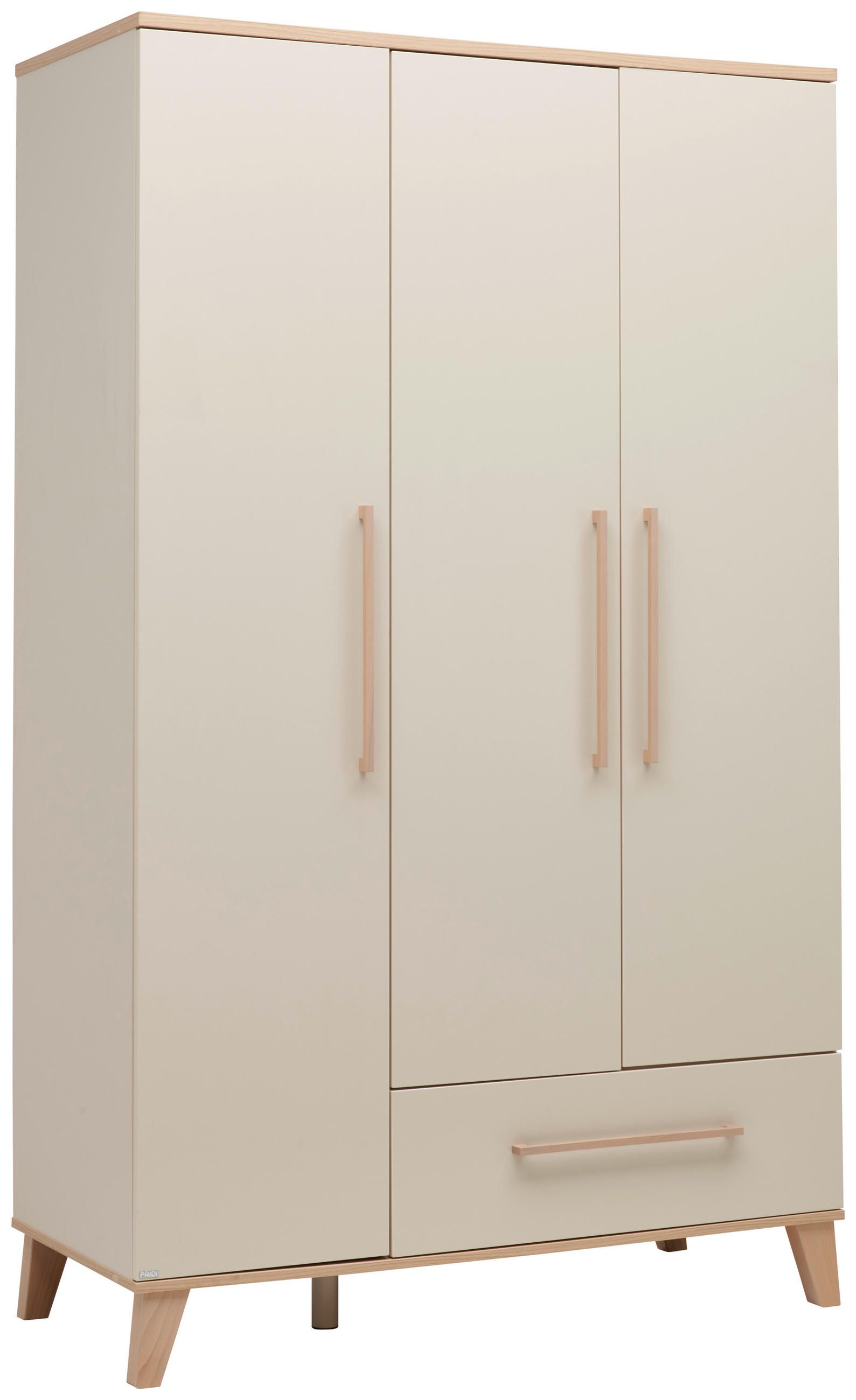 Paidi Babykleiderschrank Malio Beige 123.5x202.9x55.6 cm