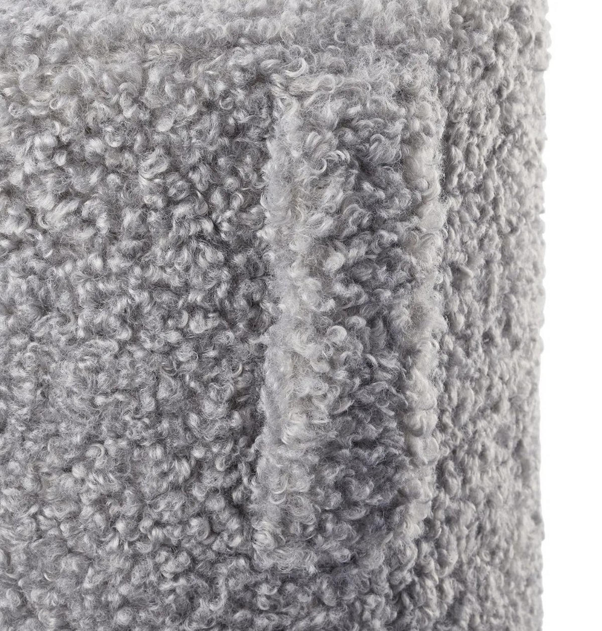 HOCKER TEDDY Hellgrau  - Hellgrau, Basics, Textil (35/40cm) - Blomus