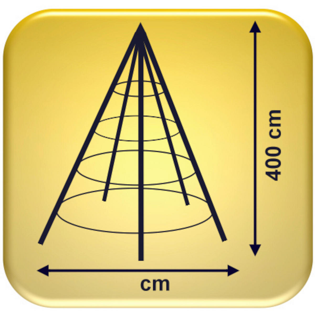 WEIHNACHTSBAUM  - Basics, Metall (400cm)