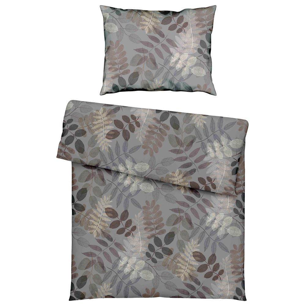 BETTWÄSCHE Atelier Makosatin 140/200 cm  - Grau, LIFESTYLE, Textil (140/200cm) - Estella