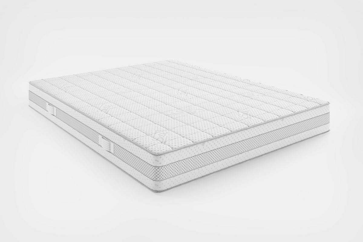 TASCHENFEDERKERNMATRATZE Best H4 90/200 cm Höhe ca. 20 cm 7 -Zonen - Weiß, Basics, Textil (90/200cm) - Livetastic