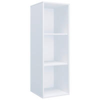 ÉTAGÈRE À DOSSIERS 35/110/37 cm  - blanc, Modern, matériau de bois (35/110/37cm) - MID.YOU