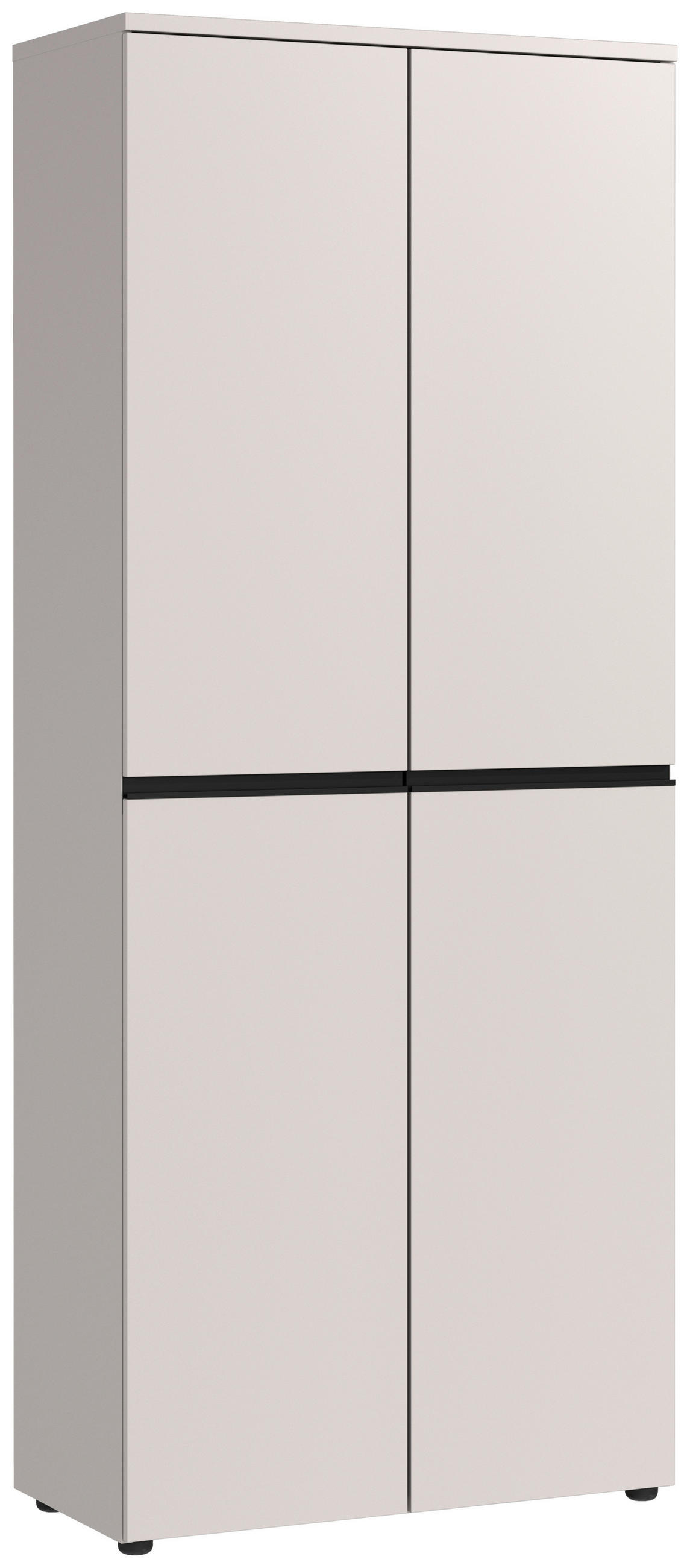 AKTENSCHRANK 81/197/40 cm  - Kaschmir/Graphitfarben, MODERN, Holzwerkstoff (81/197/40cm) - Germania