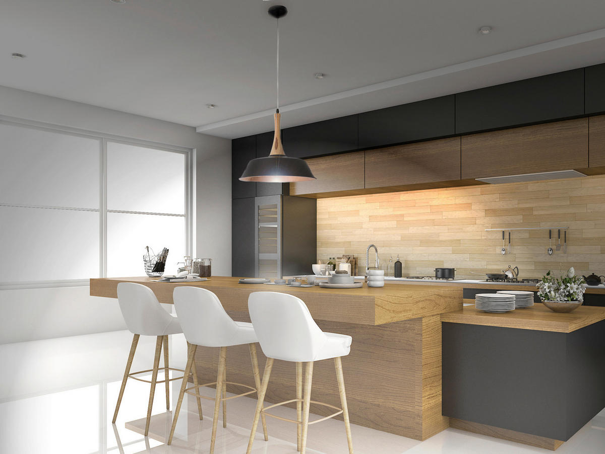 HÄNGELEUCHTE Culum 36/120 cm   - Schwarz/Kupferfarben, KONVENTIONELL, Holz/Metall (36/120cm) - Näve