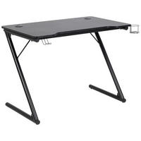 GAMING MIZA kovina, leseni material črna  - črna, Konvencionalno, kovina/leseni material (100/60/74cm) - Livetastic
