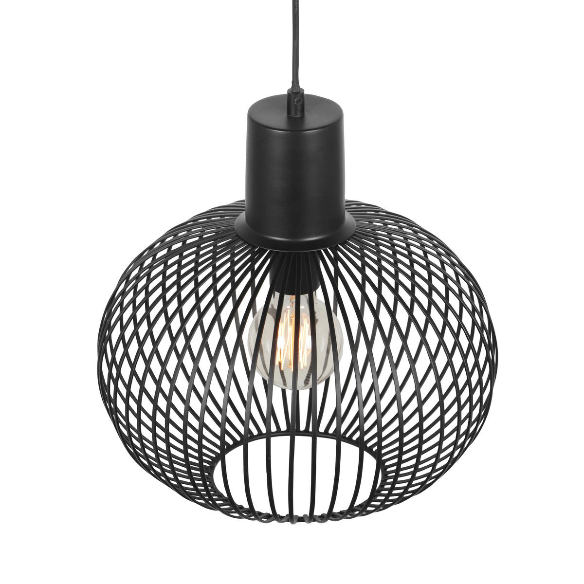 PENDELLEUCHTE 33/150 cm    - Schwarz, Design, Metall (33/150cm) - Trio Leuchten