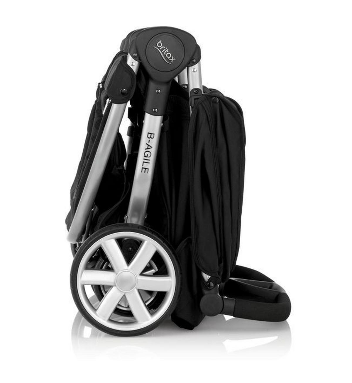 KINDERWAGEN  B-Agile Double  Cosmos Black  - Silberfarben/Schwarz, Basics, Textil/Metall (78/104/105cm) - Britax Römer