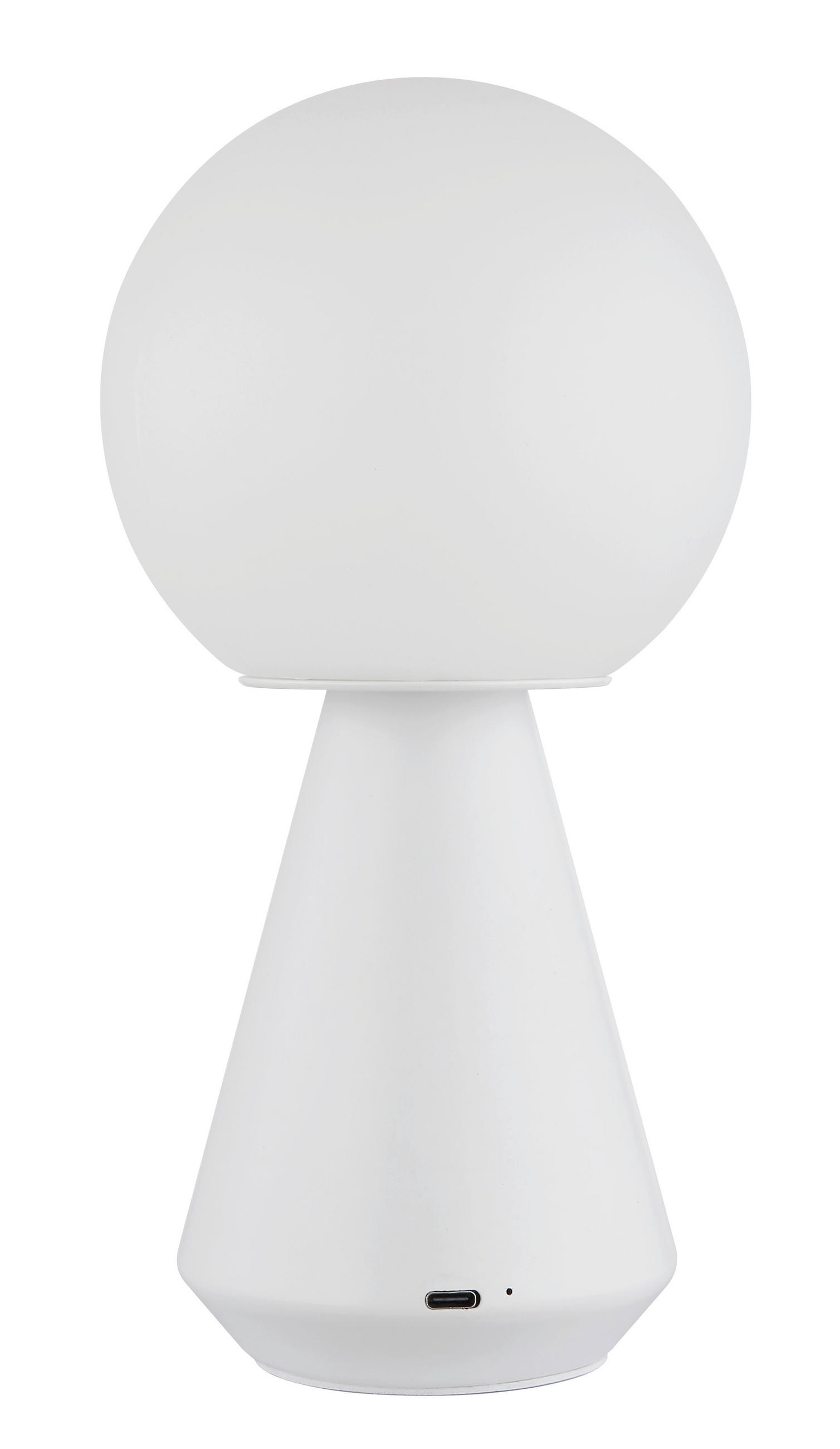 AKKU-TISCHLEUCHTE SORA 12/23,5 cm  - Weiß, Design, Kunststoff/Metall (12/23,5cm) - Globo