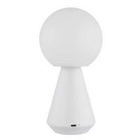 AKKU-TISCHLEUCHTE SORA 12/23,5 cm  - Weiß, Design, Kunststoff/Metall (12/23,5cm) - Globo