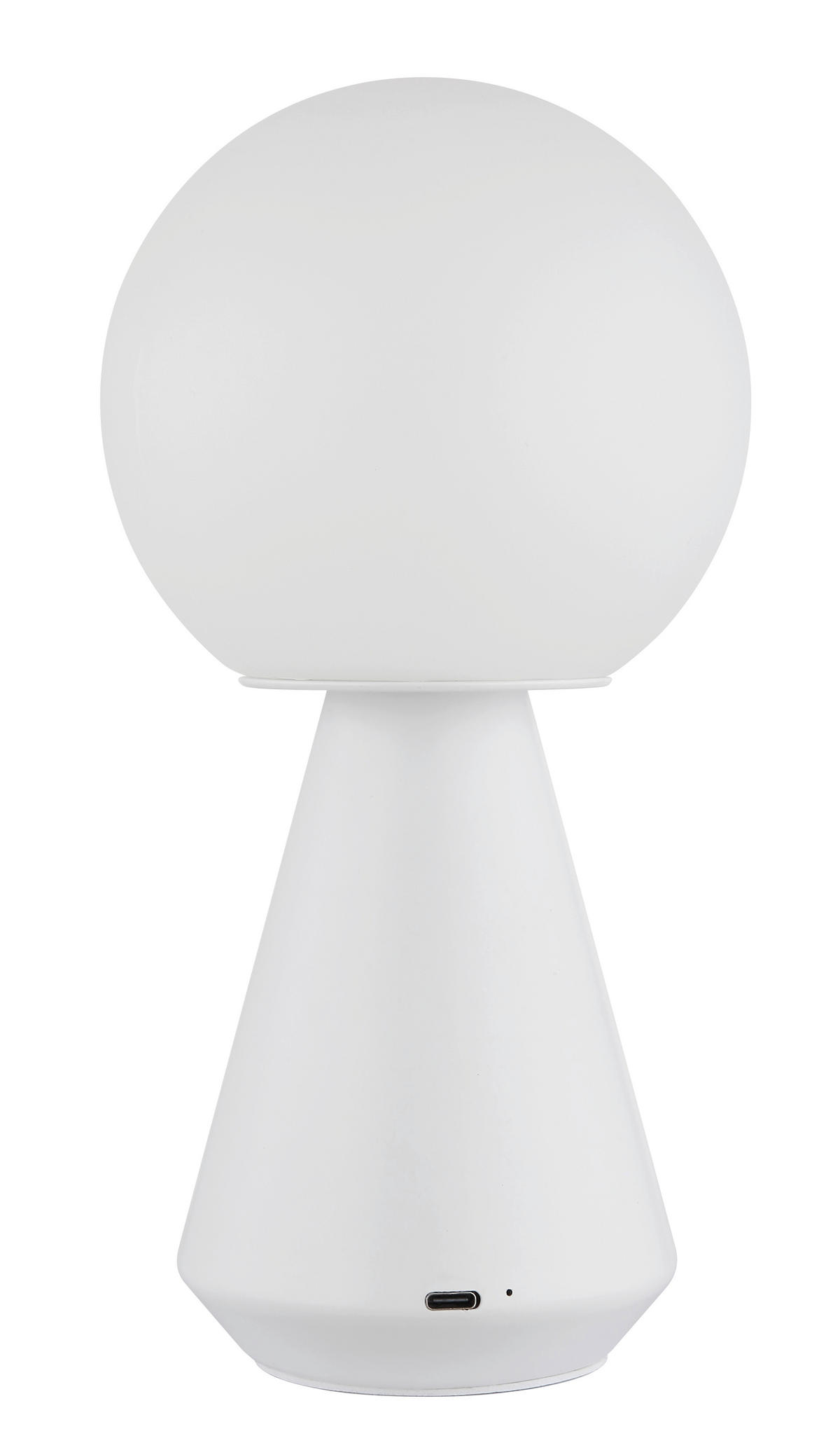 AKKU-TISCHLEUCHTE SORA 12/23,5 cm  - Weiß, Design, Kunststoff/Metall (12/23,5cm) - Globo