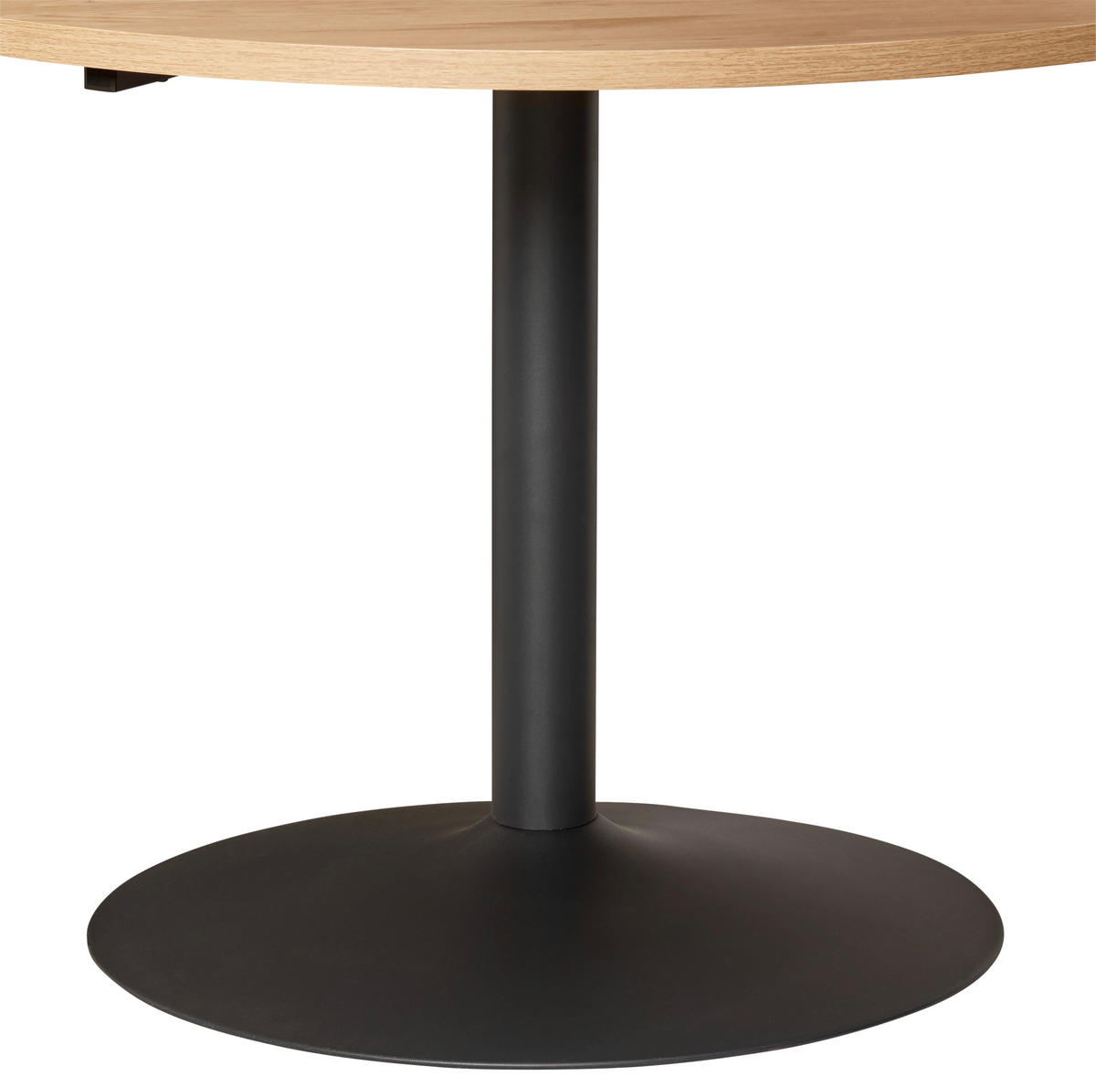 ÉTKEZŐASZTAL - fekete/tölgyfa, Lifestyle, faalapú anyag/fém (120/120/76cm) - MID.YOU
