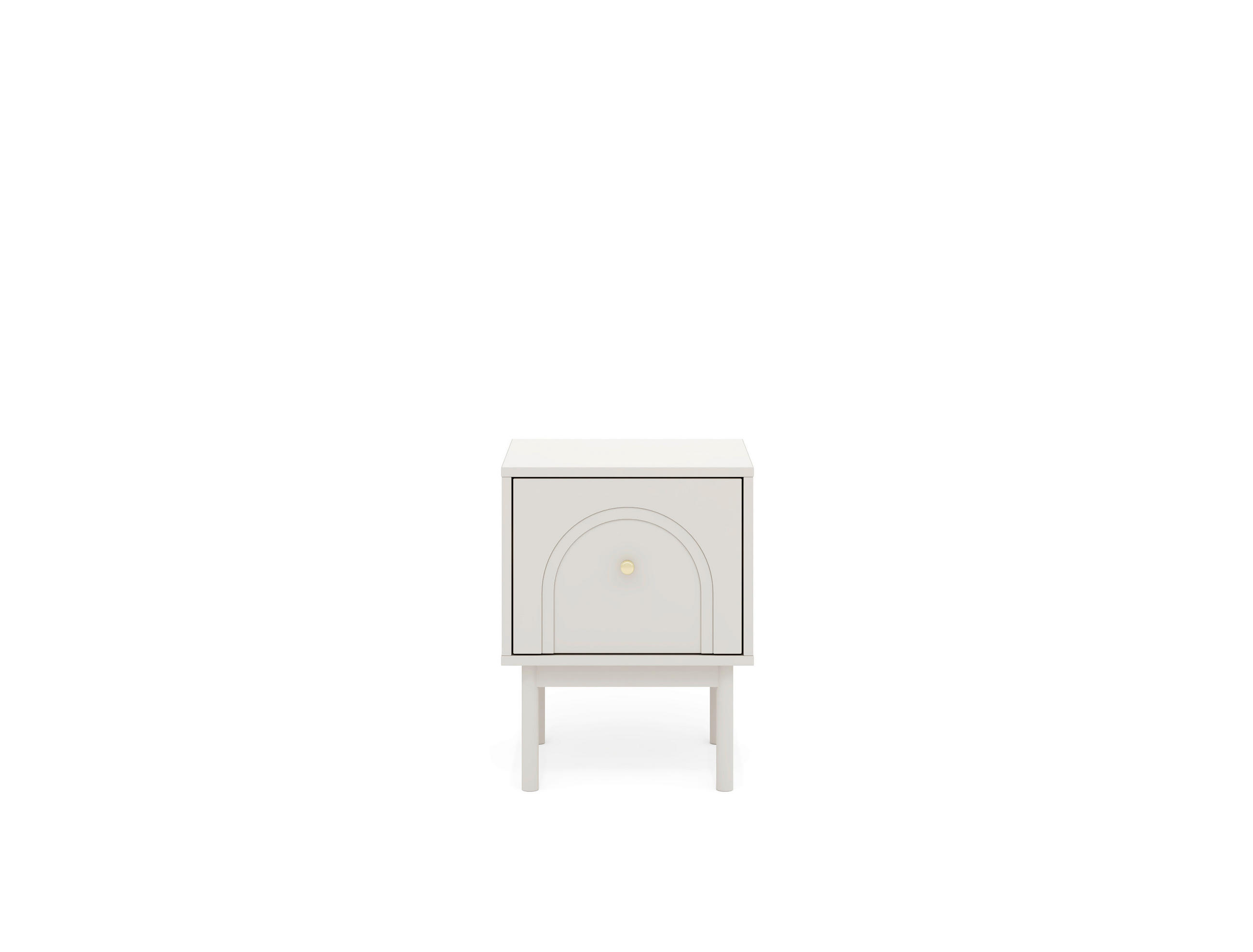 NACHTSCHRANK 41,5/53,5/39 cm  - Kaschmir/Goldfarben, LIFESTYLE, Holzwerkstoff/Metall (41,5/53,5/39cm) - MID.YOU