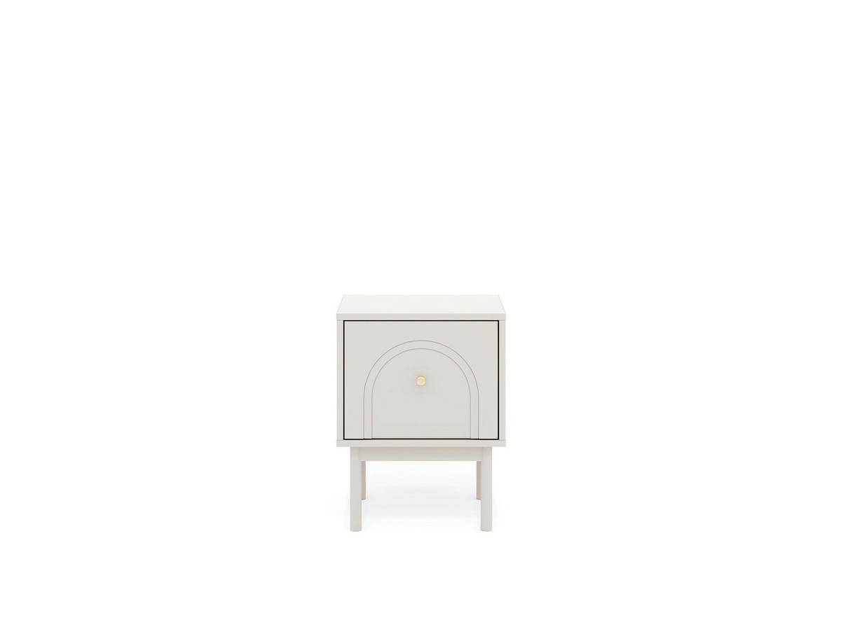 NACHTSCHRANK 41,5/53,5/39 cm  - Kaschmir/Goldfarben, LIFESTYLE, Holzwerkstoff/Metall (41,5/53,5/39cm) - MID.YOU