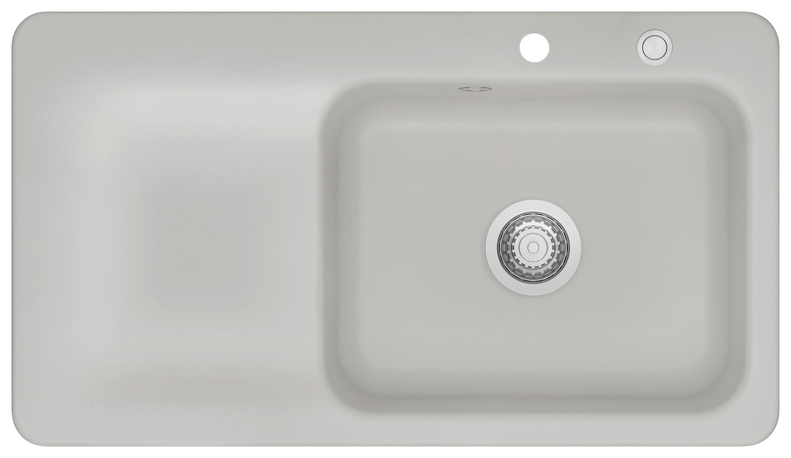 SPÜLE Juna 90 / 50140276  - Grau, Basics, Keramik (90/20/51cm) - Systemceram