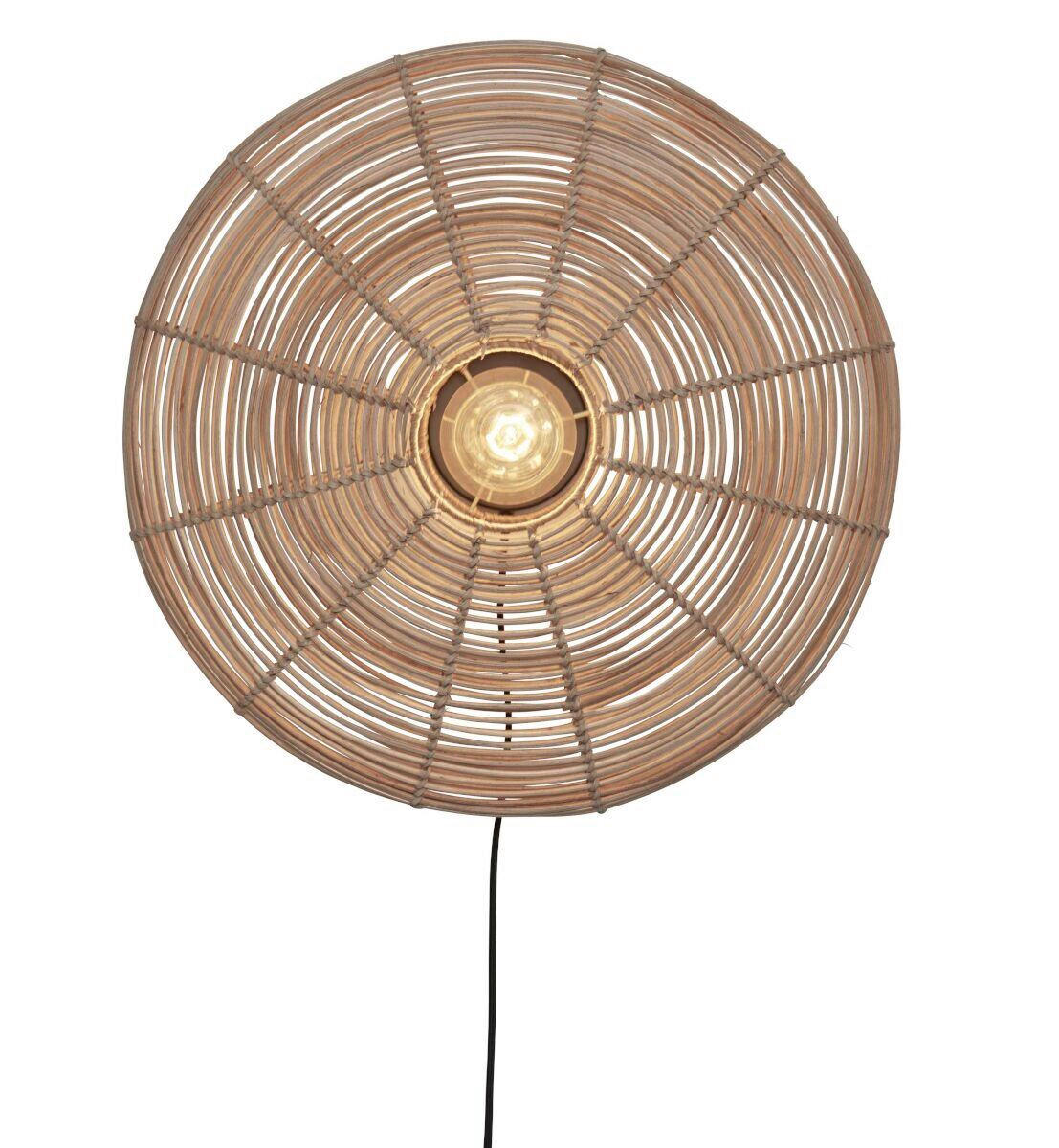NÁSTĚNNÉ SVÍTIDLO, 14/55/55 cm - přírodní barvy, Trend, přírodní materiály (14/55/55cm) - Good & Mojo