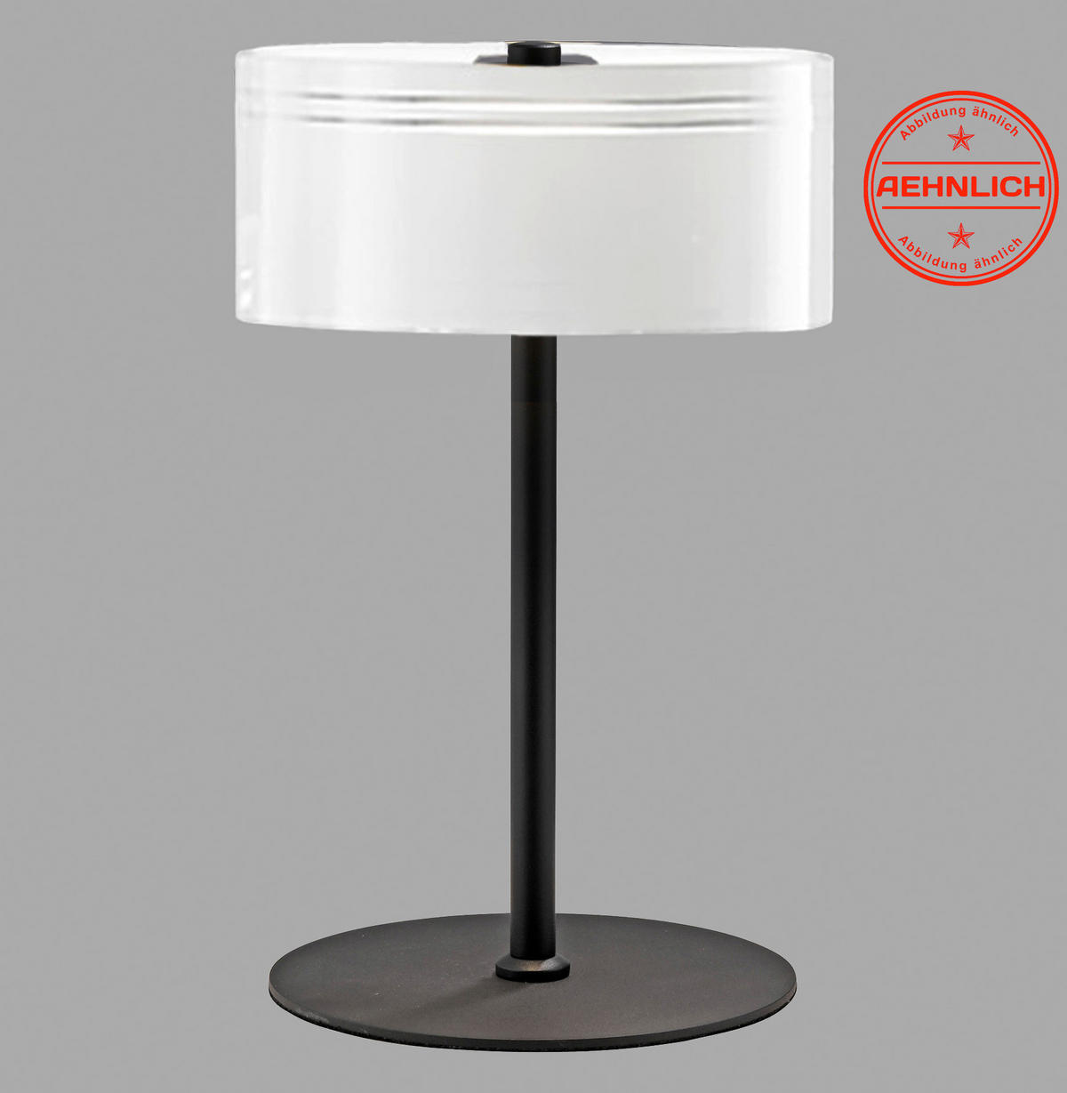 LED-TISCHLEUCHTE 20/20/33 cm   - Schwarz, Design, Glas/Kunststoff (20/20/33cm)