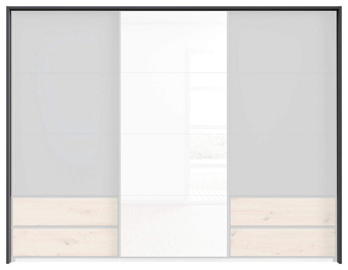 PASSEPARTOUTRAHMEN - Grau, MODERN, Holzwerkstoff (278/214/23cm)