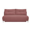 SCHLAFSOFA in Cord Rot, Koralle  - Chromfarben/Koralle, Modern, Textil/Metall (198/90/100cm) - Livetastic