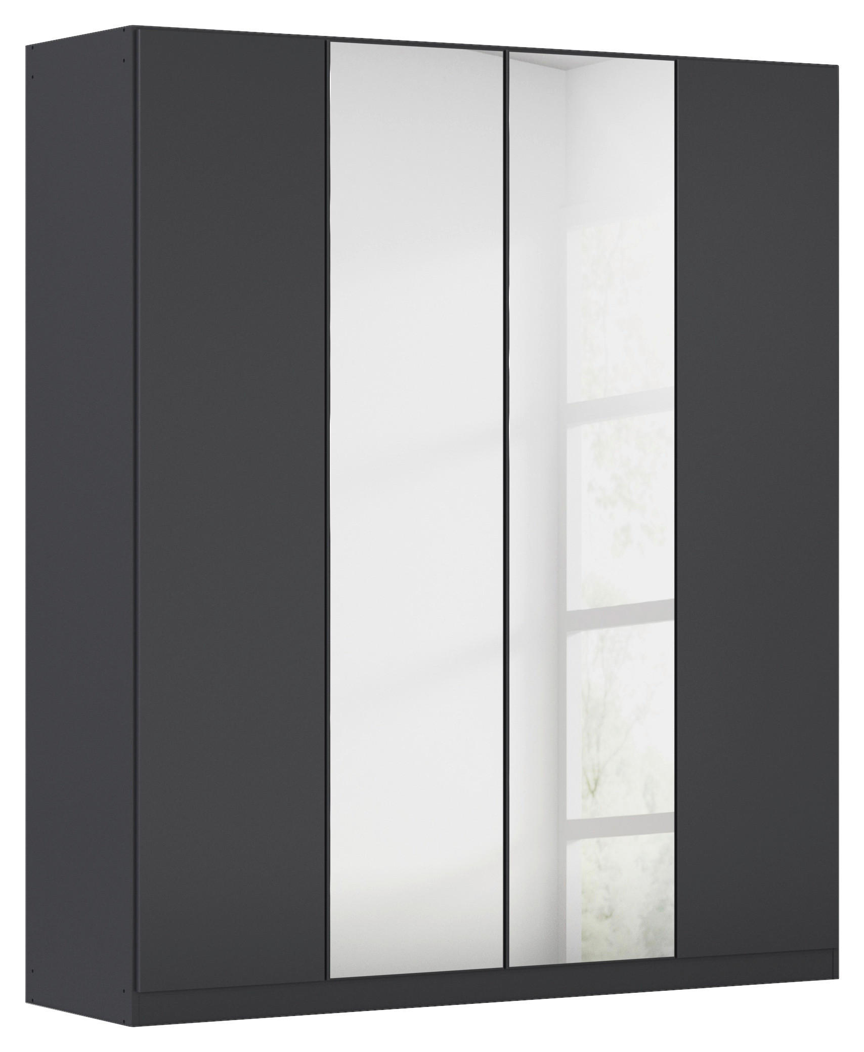 FALTTÜRENSCHRANK in Dunkelgrau  - Dunkelgrau, Holzwerkstoff (181/210/54cm) - Boxxx