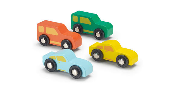 AUTOTRANSPORTER - Multicolor, Natur, Holz/Holzwerkstoff (37,7/9,2/13,5cm) - My Baby Lou