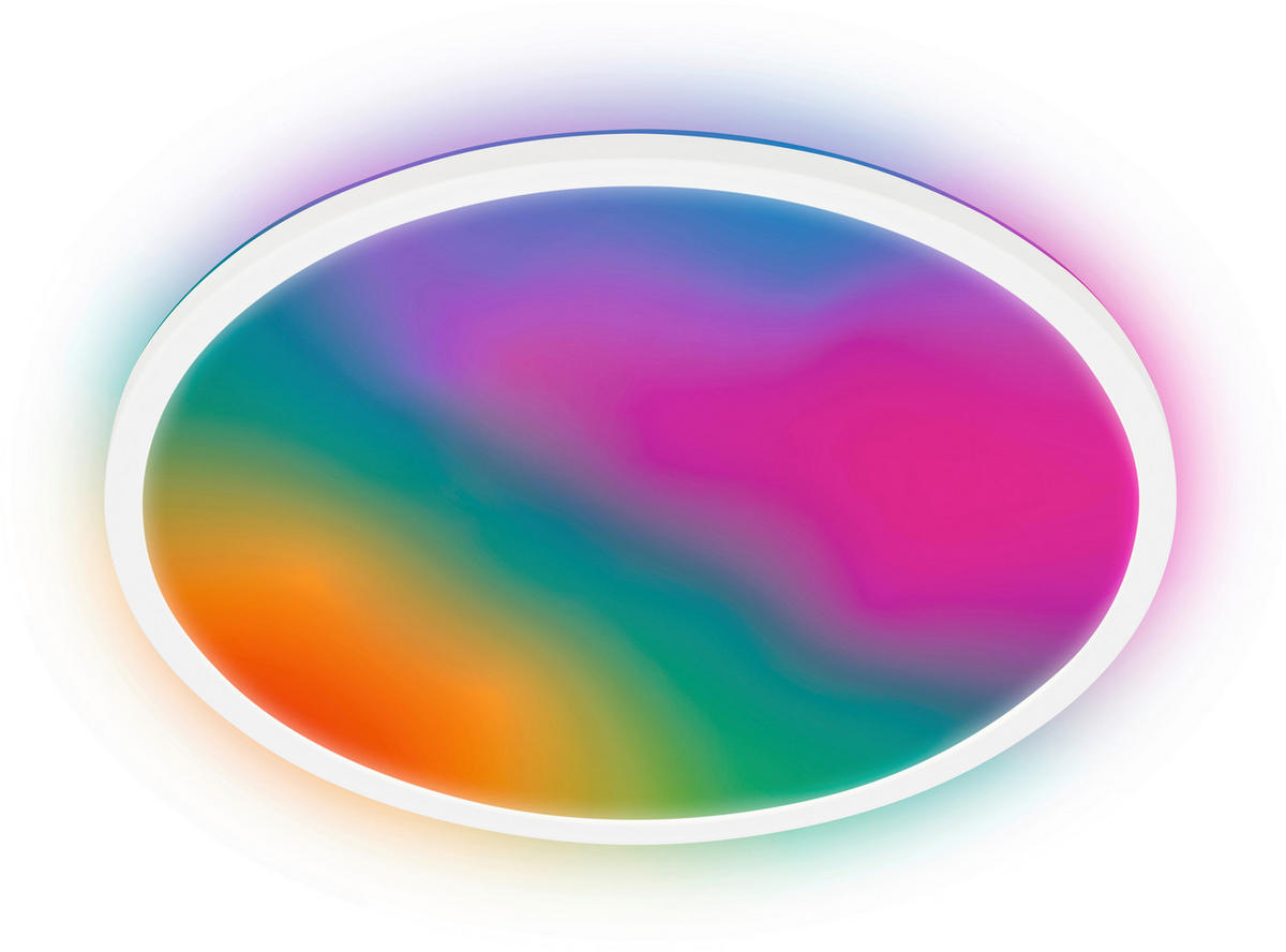 STROPNÍ LED SVÍTIDLO, 42/3 cm  - černá, Lifestyle, plast (42/3cm) - Briloner