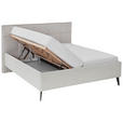 POLSTERBETT 180/200 cm  in Beige  - Birkefarben/Beige, Design, Holz/Textil (180/200cm) - Xora