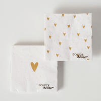 SERVIETTE   16,5/16,5/3 cm  - Weiss/Beige, Basics, Papier (16,5/16,5/3cm)