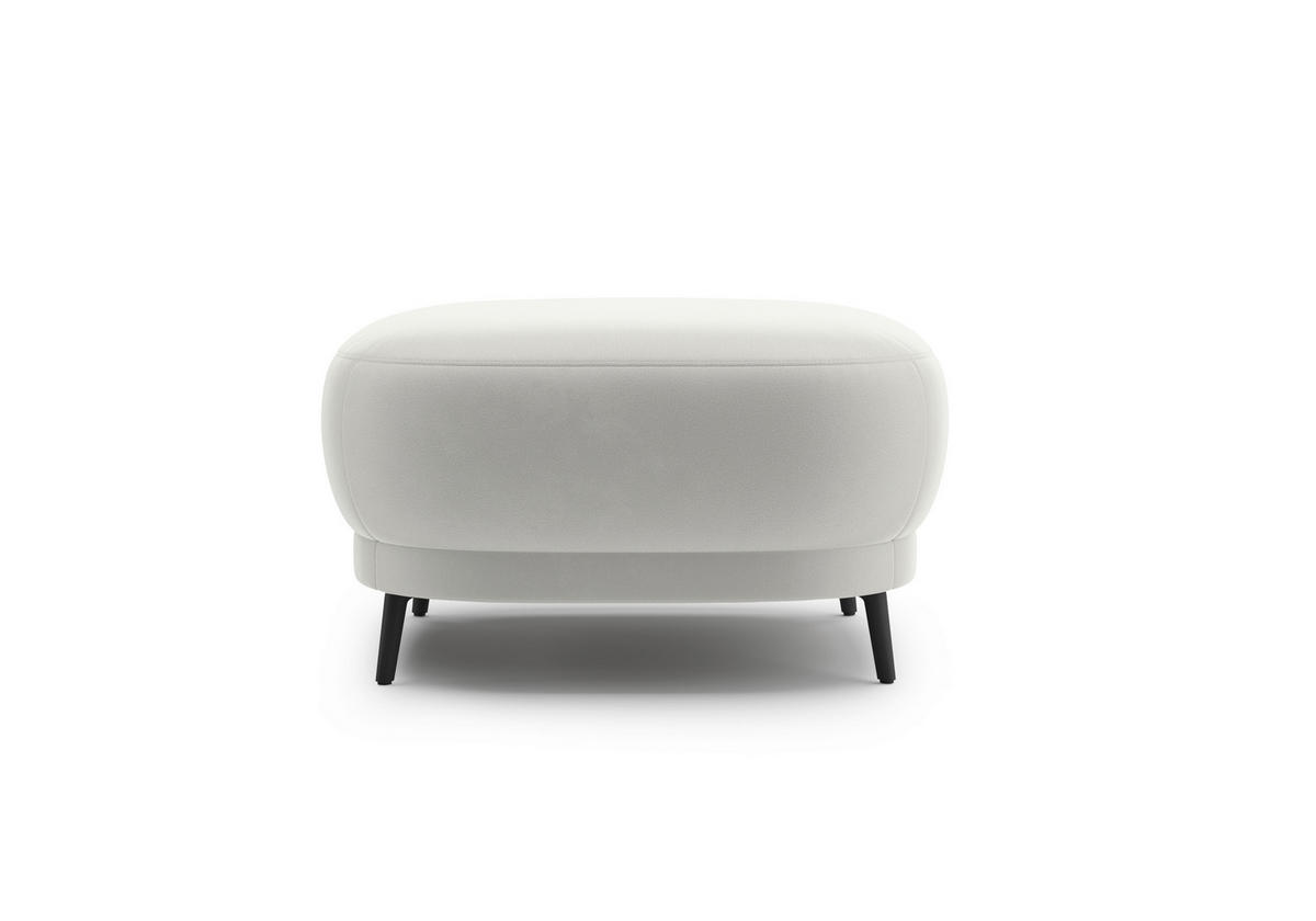 HOCKER in Textil Sandfarben  - Sandfarben/Schwarz, MODERN, Textil/Metall (90/49/90cm) - Sit & More