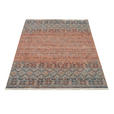 WEBTEPPICH 65/130 cm Korsika Blau, Terracotta  - Blau/Terracotta, Design, Textil (65/130cm) - Novel