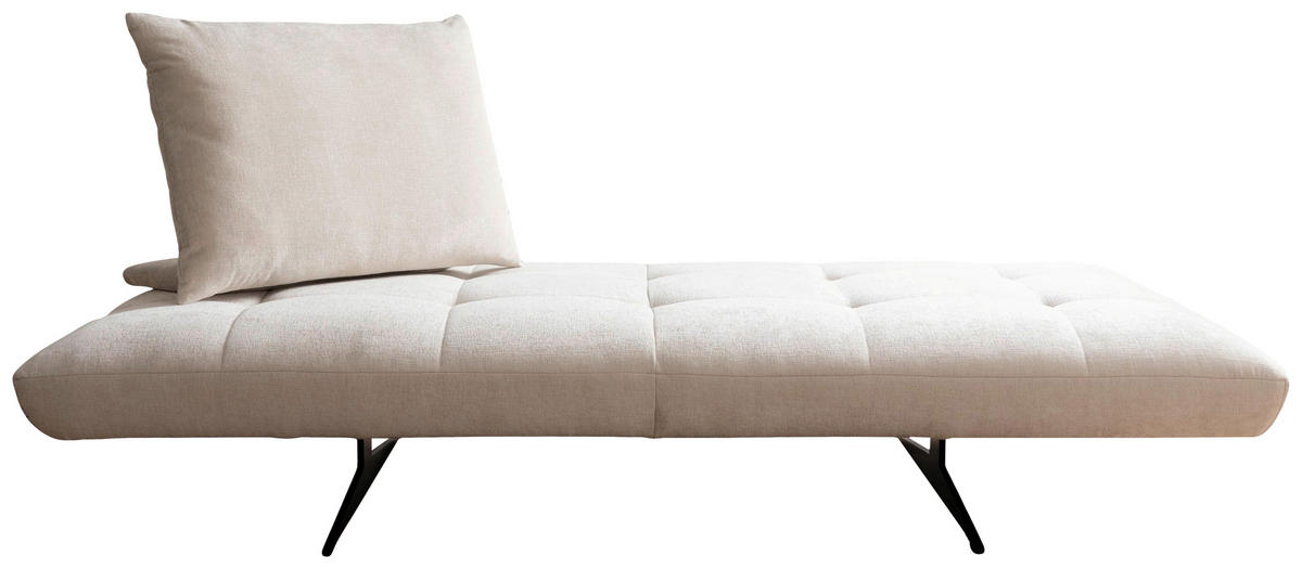 ECKSOFA Sofaschmiede in Mikrofaser Creme  345/230 cm  - Creme/Schwarz, Design, Textil (345/230cm) - Moderano