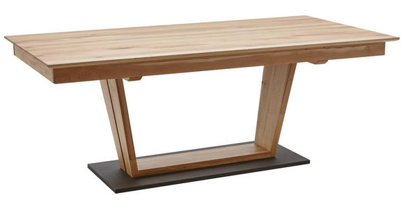 ESSTISCH Eiche Hartholz, massiv rechteckig Eichefarben, Schwarz - Eichefarben/Schwarz, KONVENTIONELL, Holz (200/100/75cm) - Dieter Knoll
