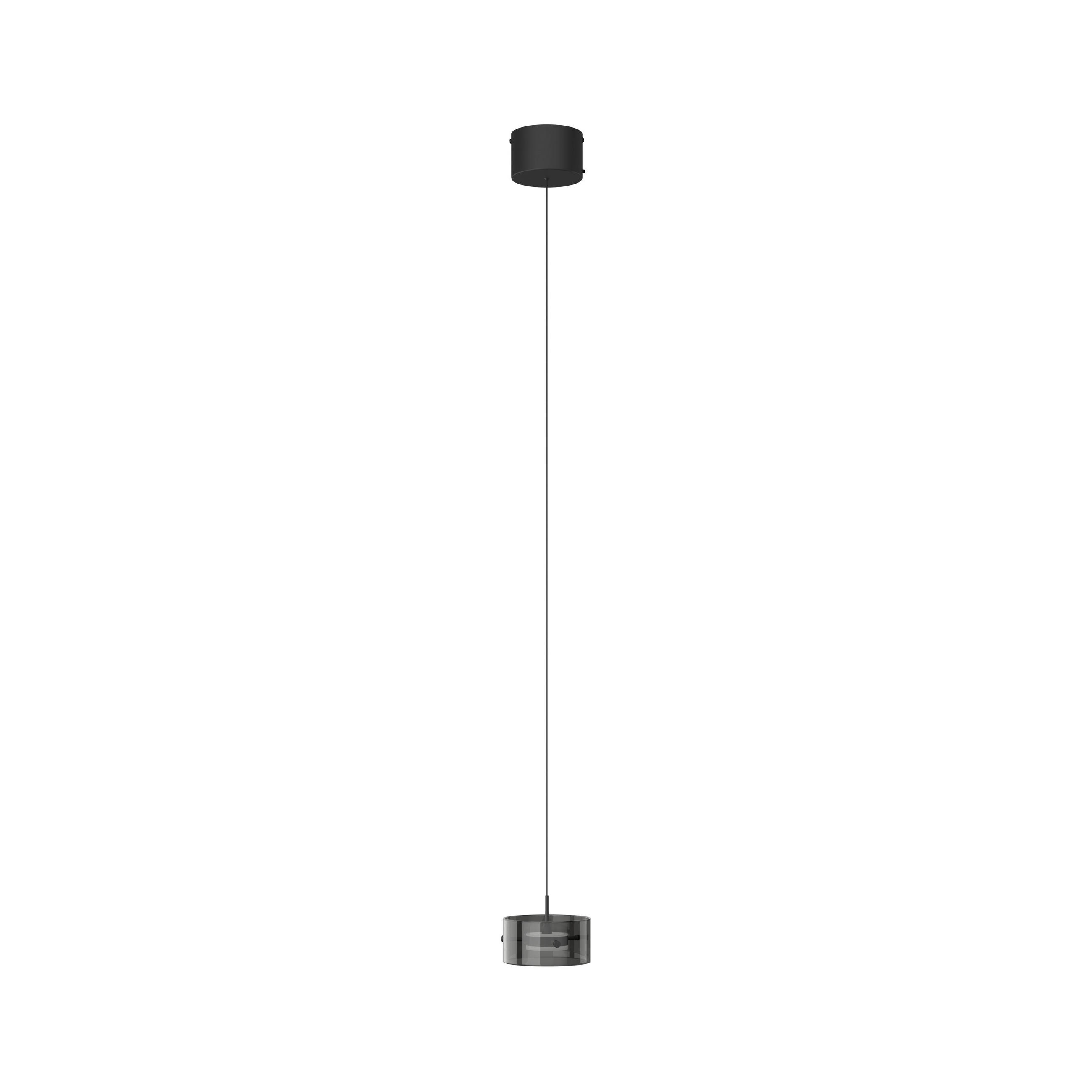 LED-HÄNGELEUCHTE Nusakan 16/150 cm  - Schwarz, Design, Glas/Kunststoff (16/150cm) - Novel