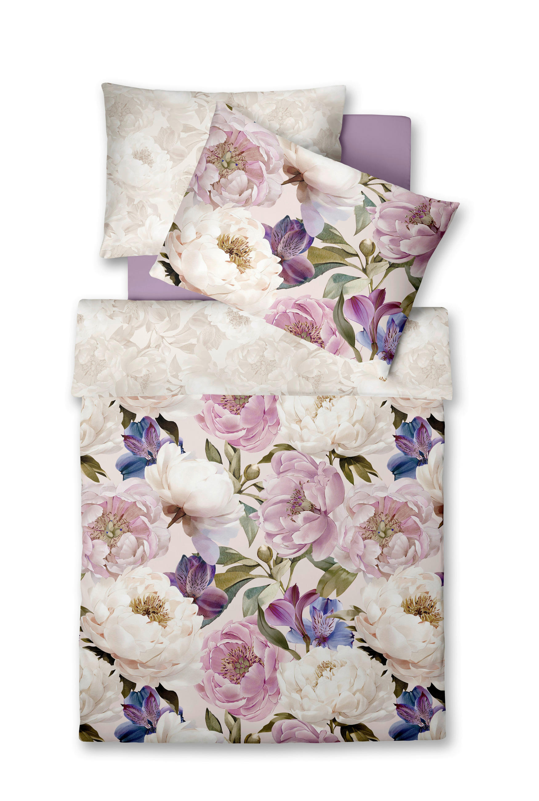 ÁGYNEMŰHUZAT-GARNITÚRA 220/200 cm  - lila/magenta, Basics, textil (220/200cm) - Fleuresse