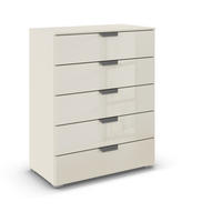 KOMMODE  in 80/100/43 cm  - Chromfarben/Champagner, Design, Glas/Holzwerkstoff (80/100/43cm) - Carryhome