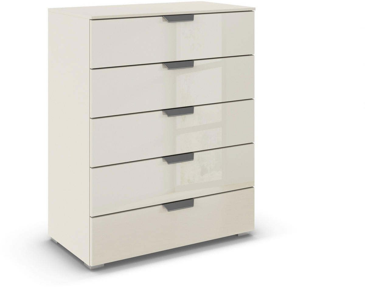 KOMMODE  in 80/100/43 cm  - Chromfarben/Champagner, Design, Glas/Holzwerkstoff (80/100/43cm) - Carryhome