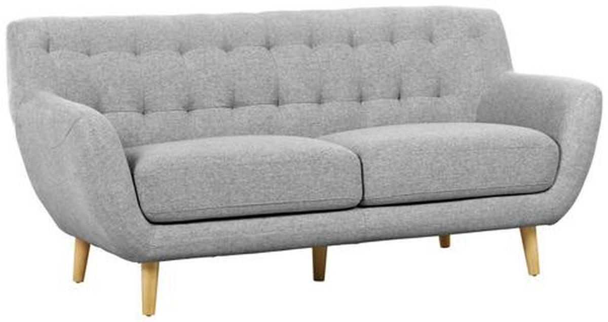 SET CANAPELE textil gri, gri deschis  - gri deschis/culoare natur, Design, lemn/textil (180/84/82cm) - Niels Andersson