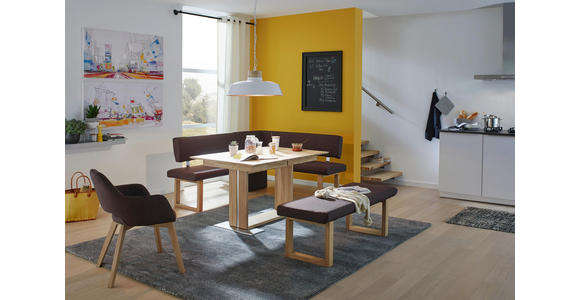 ESSTISCH in Holz 130(180)/90/75 cm - Eichefarben, KONVENTIONELL, Holz (130(180)/90/75cm) - Voleo