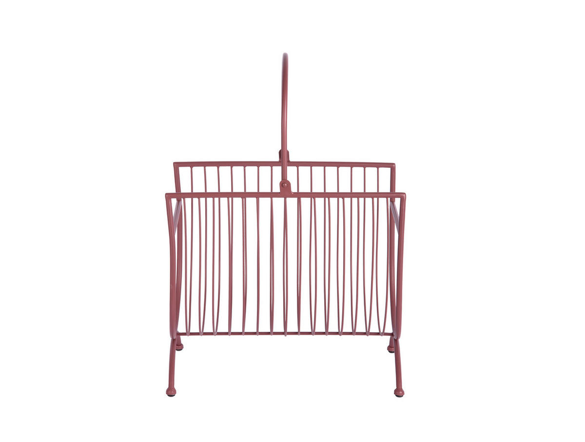 ZEITSCHRIFTENORDNER 35/20.5/50 cm   - Terracotta, Basics, Metall (35/20.5/50cm) - Leitmotiv