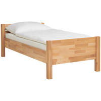 BETT 90/200 cm  in Kernbuche  - Kernbuche, Natur, Holz (90/200cm) - MID.YOU