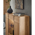 HIGHBOARD Eichefarben  139/127/44 cm  - Eichefarben/Anthrazit, Natur, Glas/Holz (139/127/44cm) - Valnatura