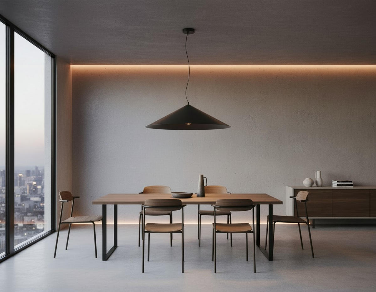 HÄNGELEUCHTE 80/126 cm  - Dunkelgrau/Schwarz, Design, Metall (80/126cm) - Collet's Monde