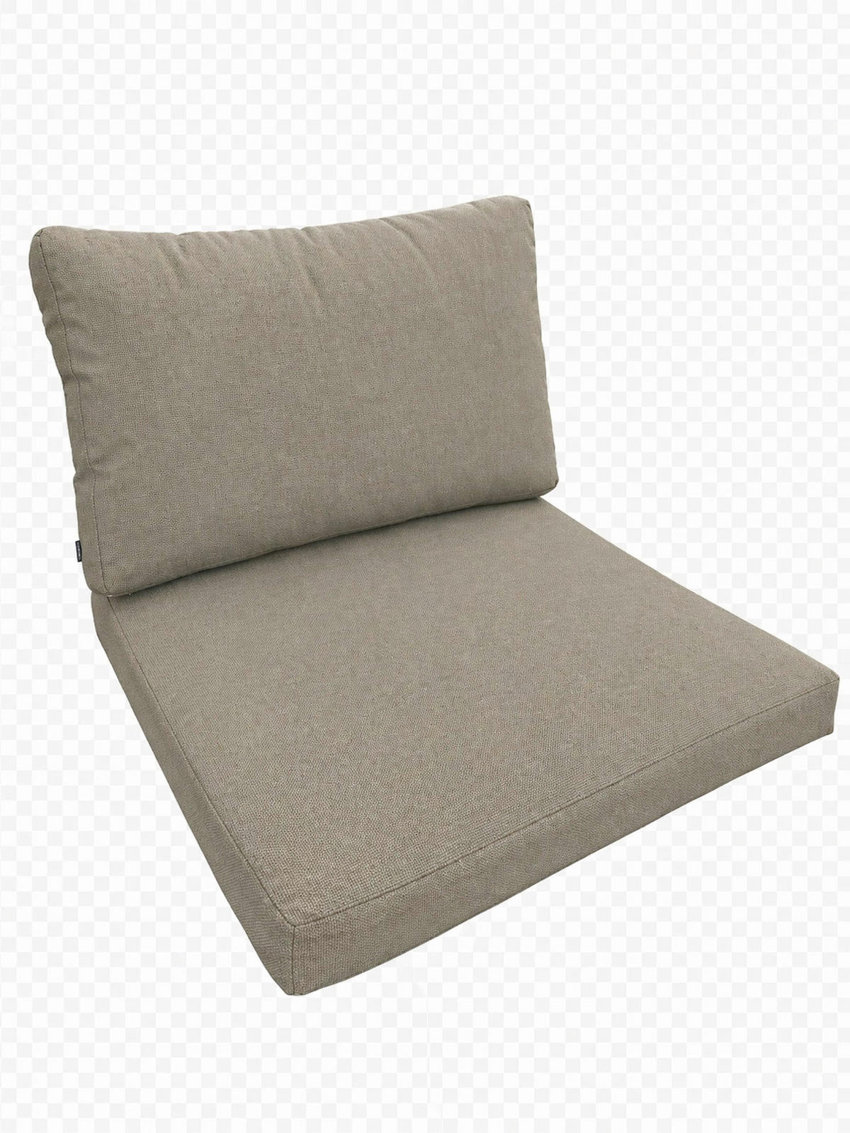 SITZ-UND RÜCKENKISSENSET   72/78/48 cm  - Taupe, Basics, Textil (72/78/48cm)