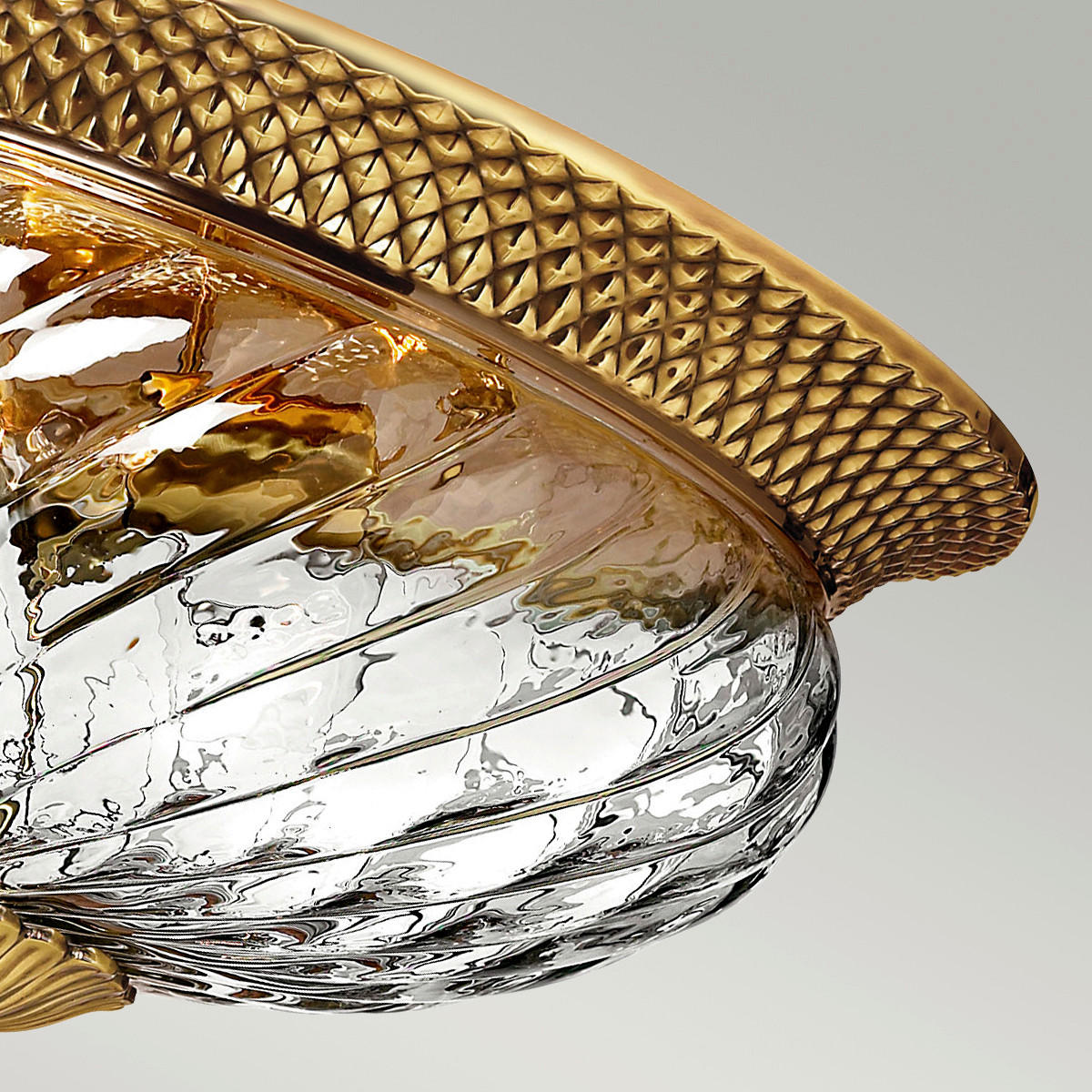 DECKENLEUCHTE  36.1/22.3 cm    - Messingfarben, Konventionell, Glas/Metall (36.1/22.3cm) - Elstead Lighting