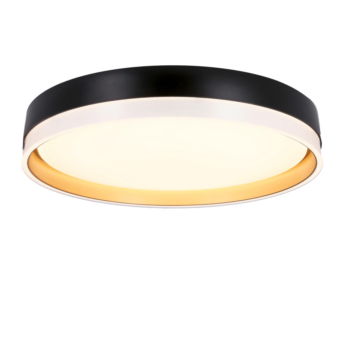 LED-TAKLAMPA Florida 38/38/7.5 cm  - vit/svart, Klassisk, metall/plast (38/38/7.5cm)