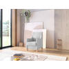 SESSEL in Flachgewebe Silberfarben  - Eichefarben/Silberfarben, KONVENTIONELL, Holz/Textil (70/93/75cm) - Sit & More