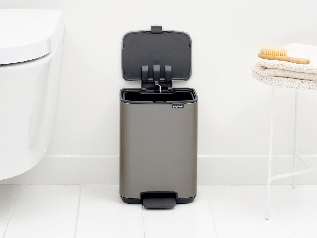 KANTA SA PAPUČICOM  4 l   - antracit/platinasta, Konvencionalno, metal/plastika (20/26,8/20,5cm) - Brabantia